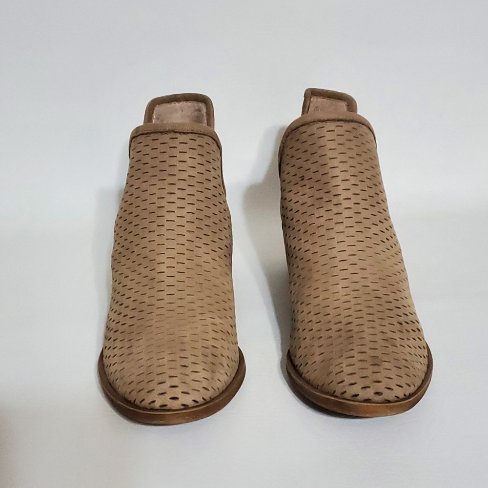 Lucky Brand Brown Perforated Ankle Booties - Picture 4 of 8